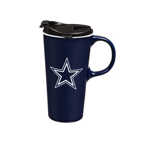 Dallas Cowboys Drink 17oz Travel Latte Boxed