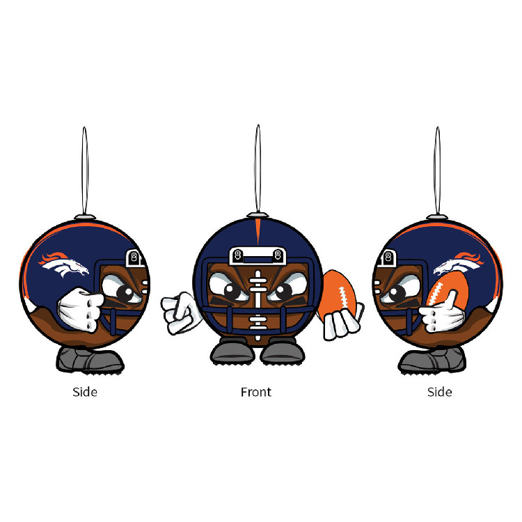 Denver Broncos Ornament Ball Head