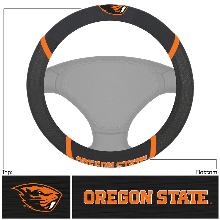 Oregon State Beavers Steering Wheel Cover Mesh/Stitched