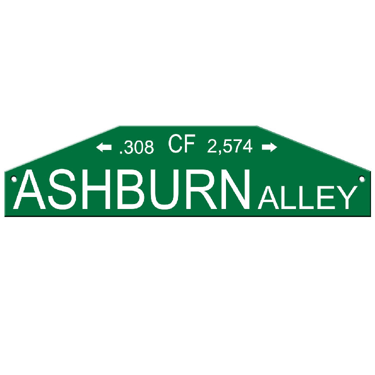 Philadelphia Phillies Sign 4x24 Plastic Street Style Ashburn Alley CO