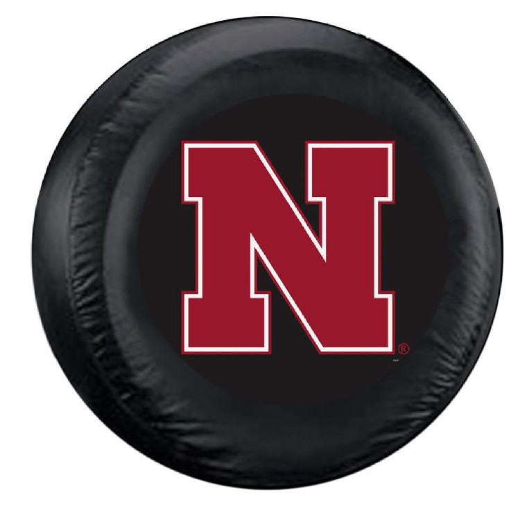 Nebraska Cornhuskers Tire Cover Standard Size Black