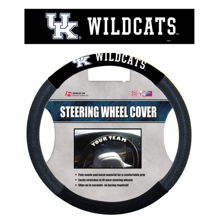 Kentucky Wildcats Steering Wheel Cover Mesh Style CO