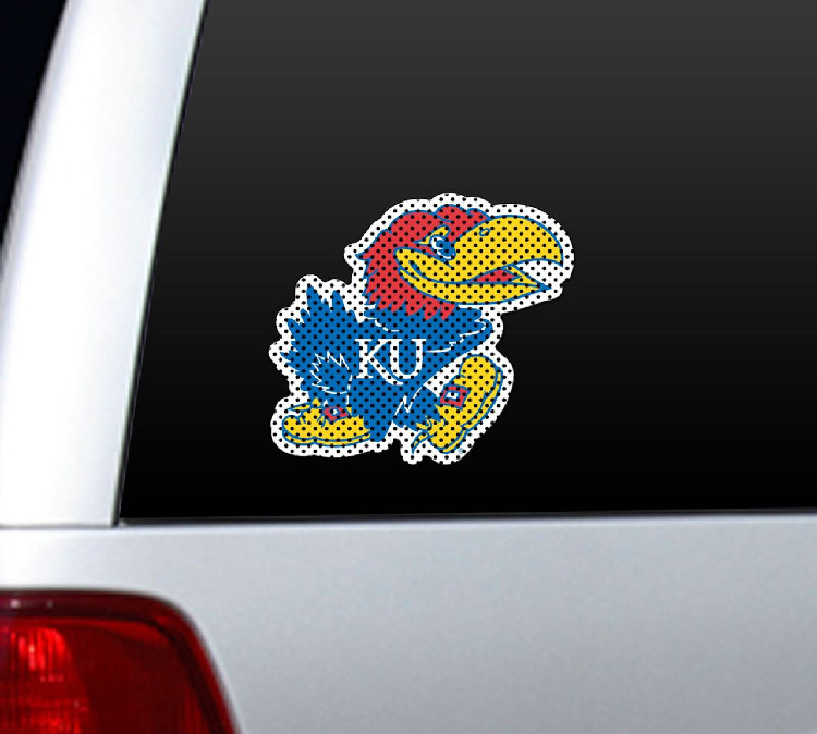 Kansas Jayhawks Die-Cut Window Film - Large