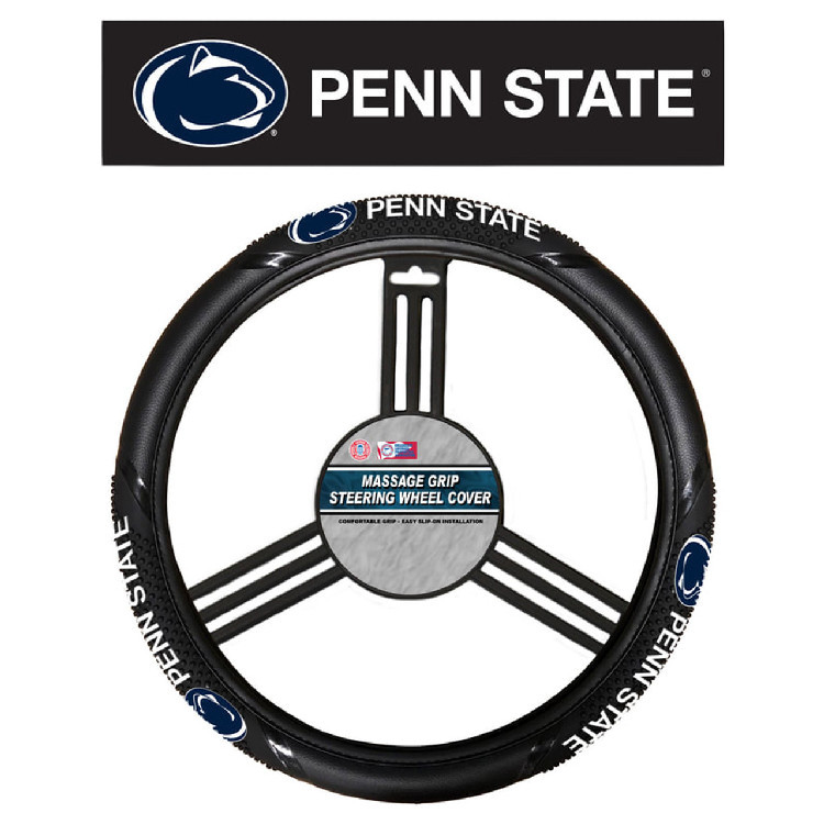 Penn State Nittany Lions Steering Wheel Cover Massage Grip Style CO