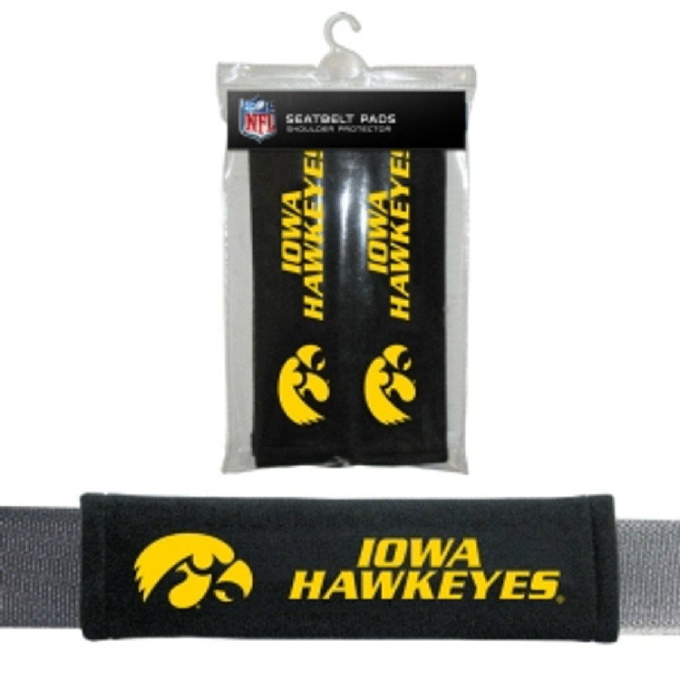 Iowa Hawkeyes Seat Belt Pads CO