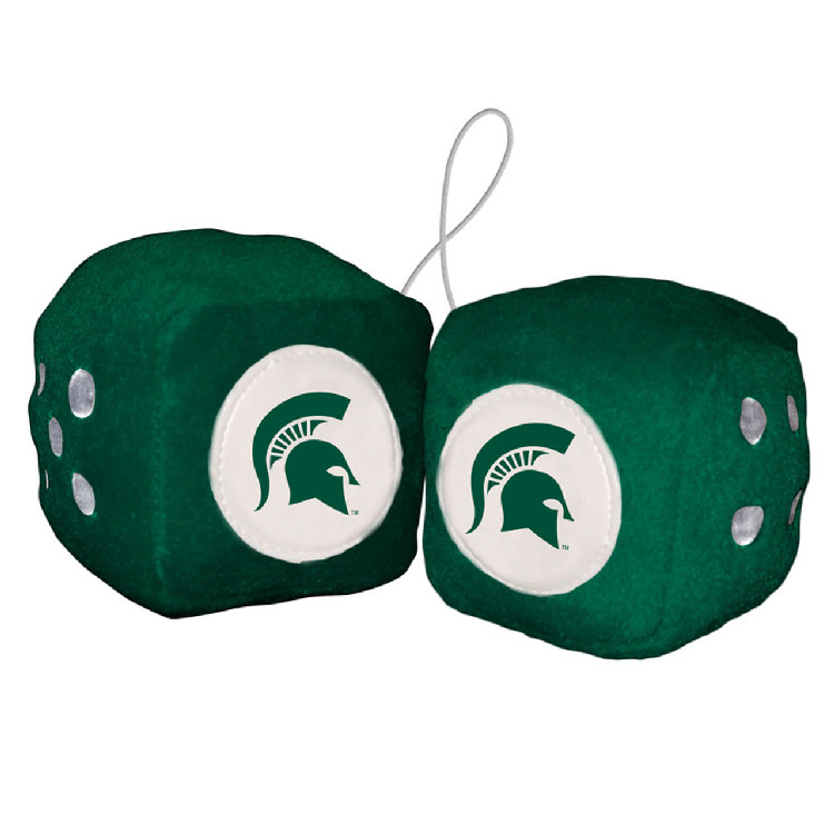 Michigan State Spartans Fuzzy Dice CO