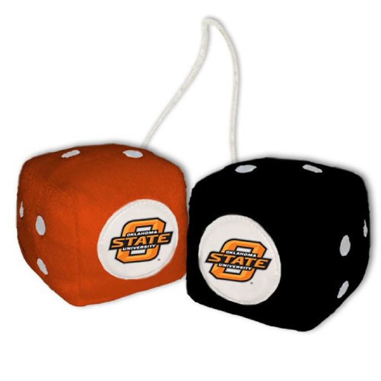 Oklahoma State Cowboys Fuzzy Dice CO