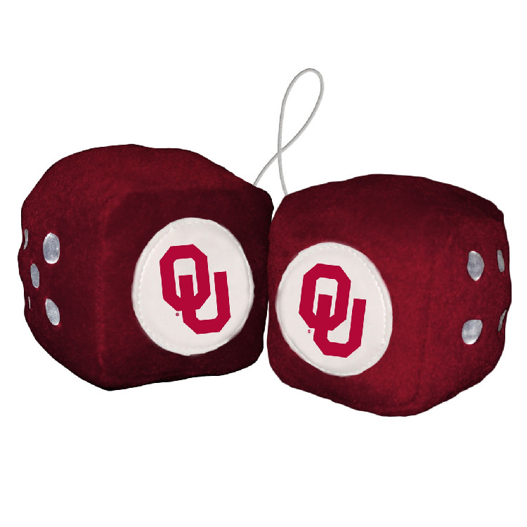 Oklahoma Sooners Fuzzy Dice CO