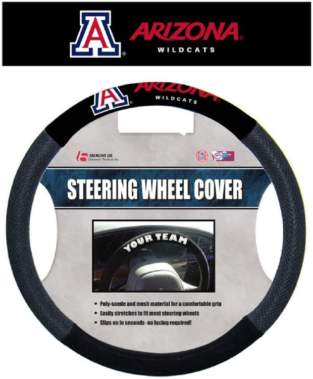 Arizona Wildcats Steering Wheel Cover Mesh Style CO