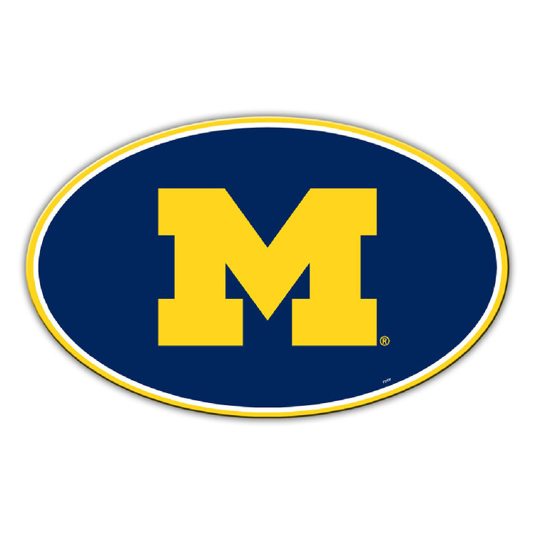 Michigan Wolverines Magnet Car Style 8 Inch CO