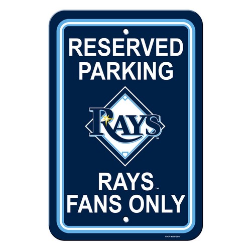 Fremont Die Tampa Bay Rays Sign 12x18 Plastic Reserved Parking Style CO