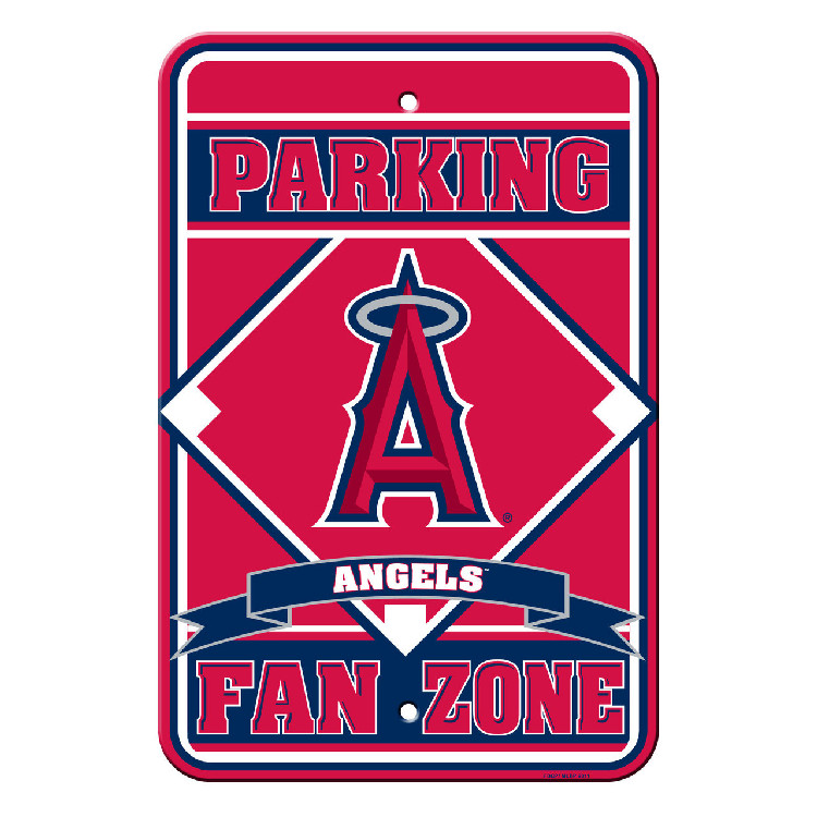 Los Angeles Angels Sign 12x18 Plastic Fan Zone Parking Style CO