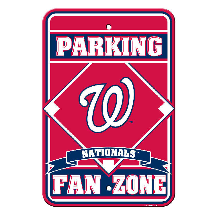 Washington Nationals Sign 12x18 Plastic Fan Zone Parking Style CO
