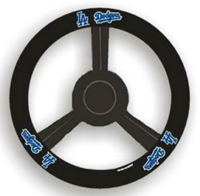 Los Angeles Dodgers Steering Wheel Cover Leather CO