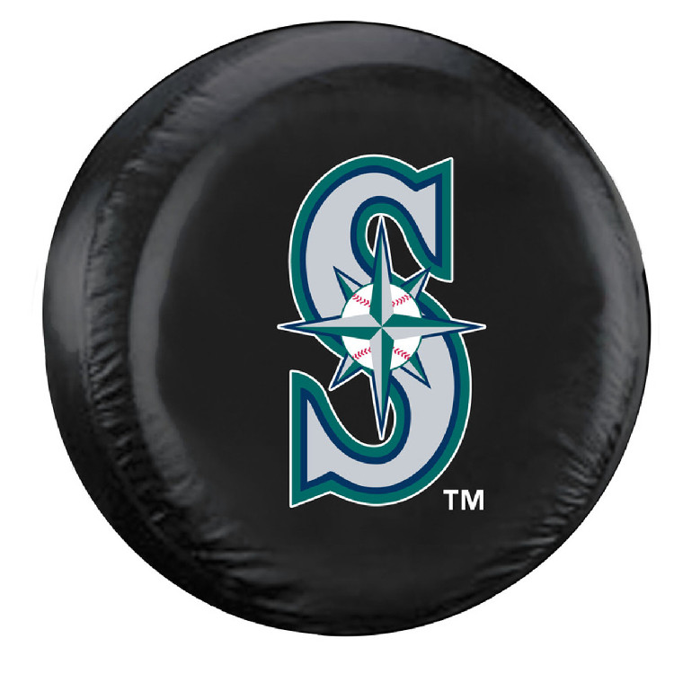 Seattle Mariners Tire Cover Large Size Black CO