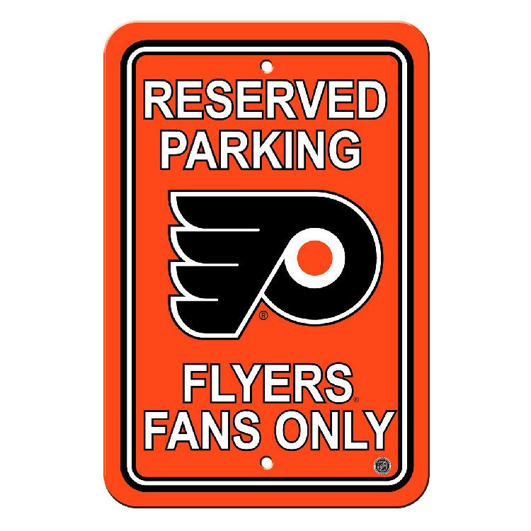 Philadelphia Flyers Sign 12x18 Plastic Reserved Parking Style CO