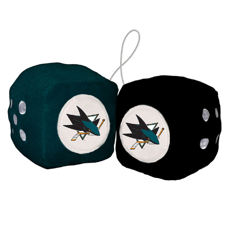 San Jose Sharks Fuzzy Dice CO