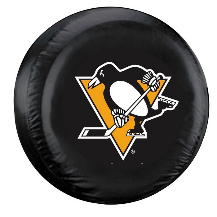 Pittsburgh Penguins Tire Cover Large Size Black CO