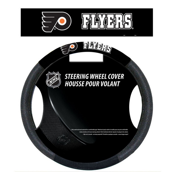 Philadelphia Flyers Steering Wheel Cover Mesh Style