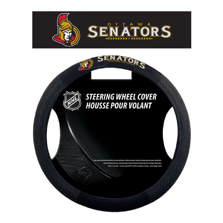 Ottawa Senators Steering Wheel Cover Mesh Style CO