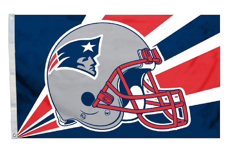 New England Patriots Flag 3x5 Helmet Design