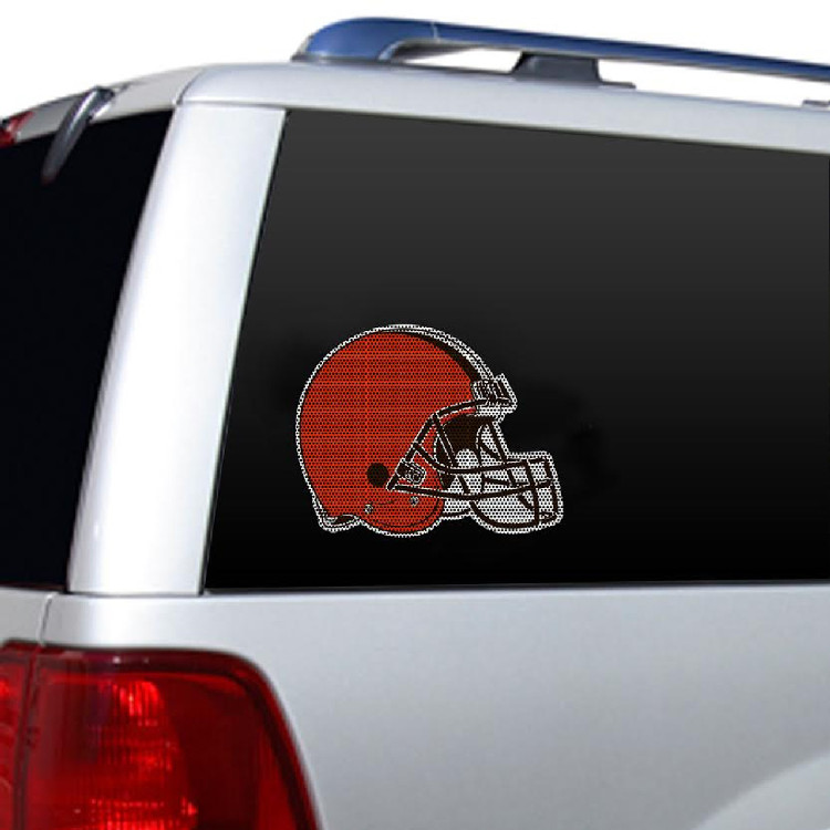 Cleveland Browns Window Film 12 Inch Die Cut CO