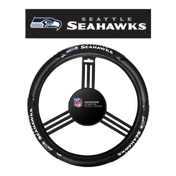 Seattle Seahawks Steering Wheel Cover Massage Grip Style CO