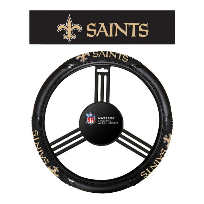 Fremont Die New Orleans Saints Steering Wheel Cover Massage Grip Style CO