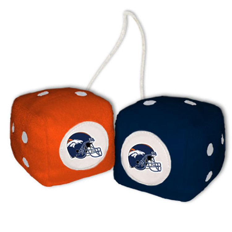 Denver Broncos Fuzzy Dice CO