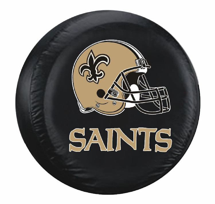 New Orleans Saints Tire Cover Large Size Black CO