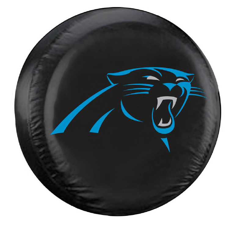 Carolina Panthers Tire Cover Large Size Black CO