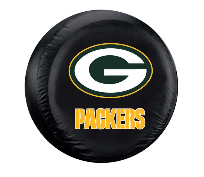 Green Bay Packers Tire Cover Standard Size Black CO