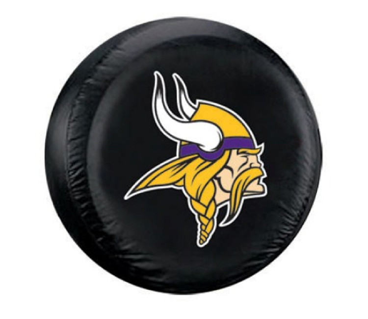 Minnesota Vikings Tire Cover Standard Size Black CO