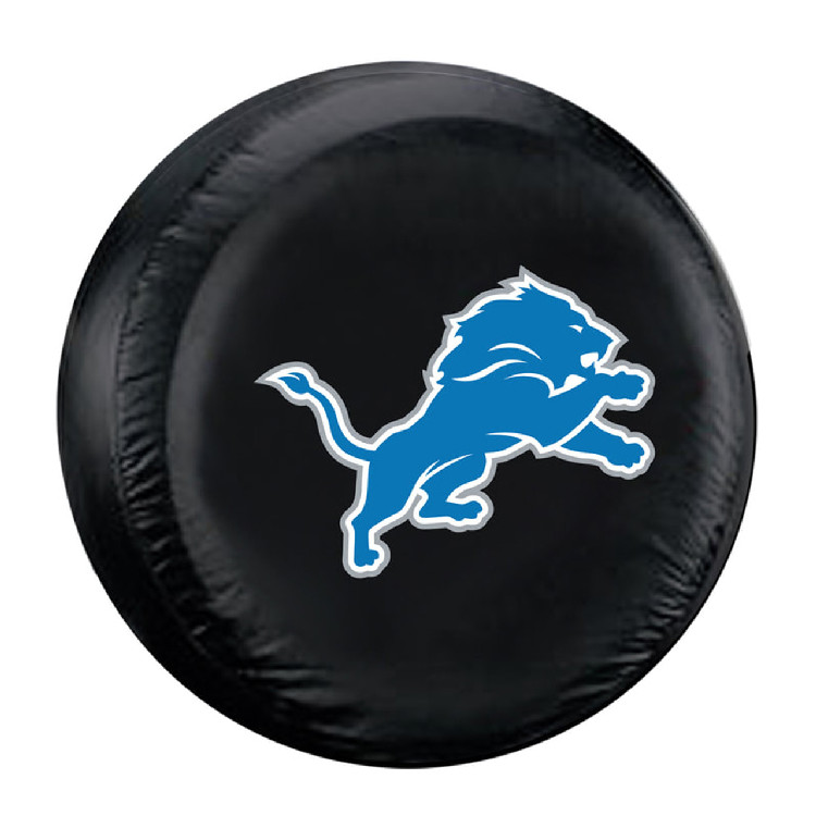 Detroit Lions Tire Cover Standard Size Black CO