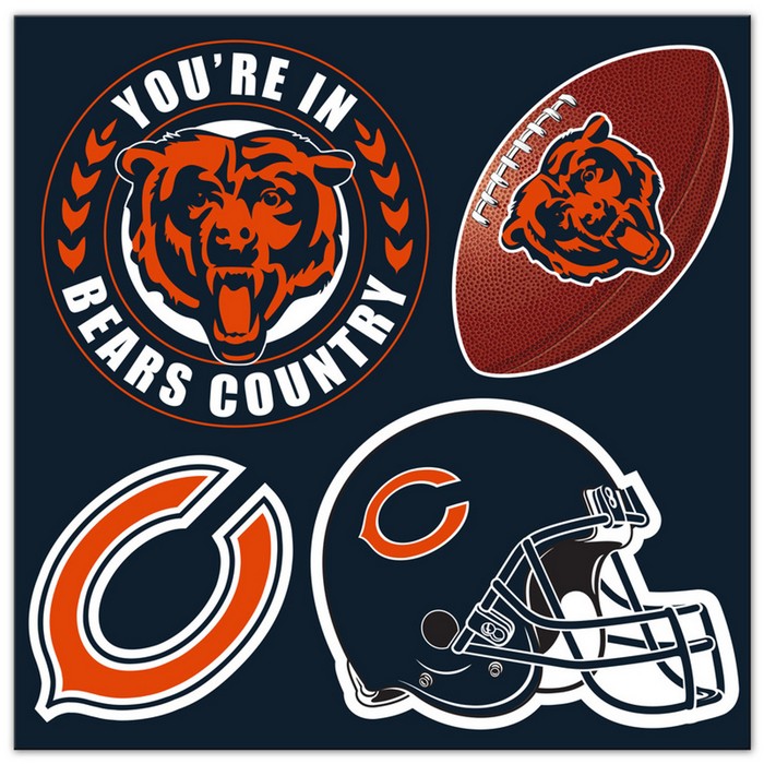 Chicago Bears Magnet Kit 4 Piece CO