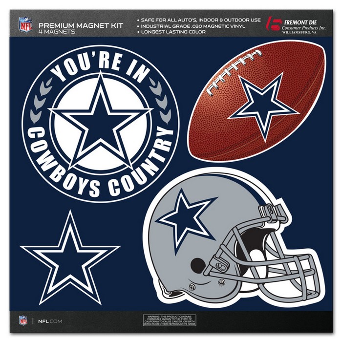 Dallas Cowboys Magnet Kit 4 Piece CO