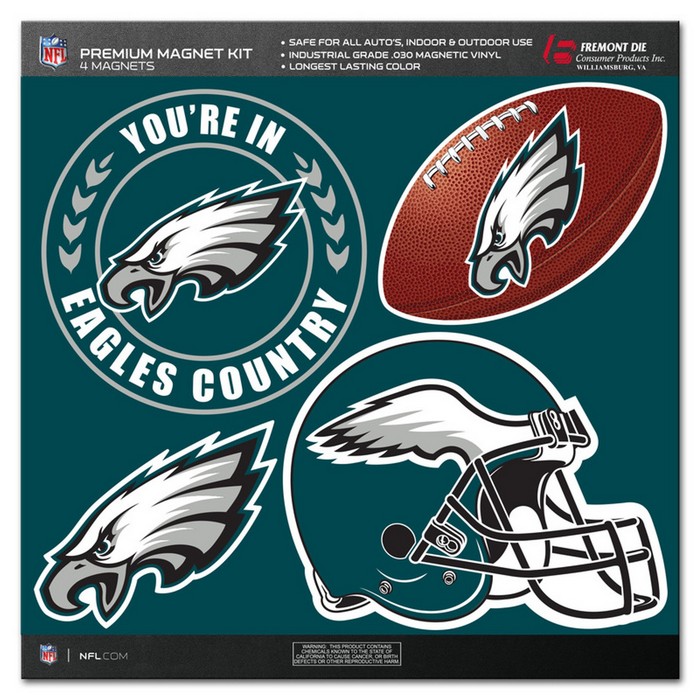 Philadelphia Eagles Magnet Kit 4 Piece CO