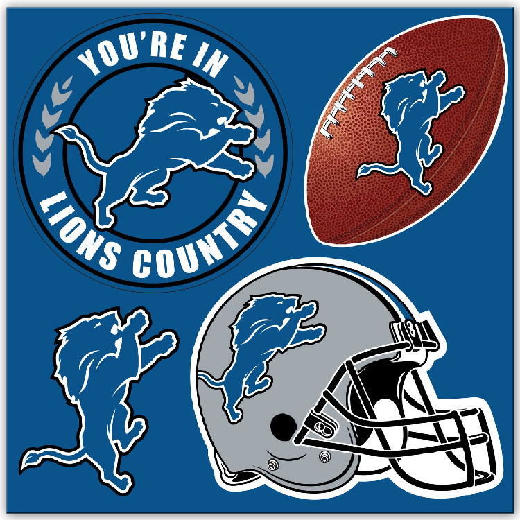 Detroit Lions Magnet Kit 4 Piece CO