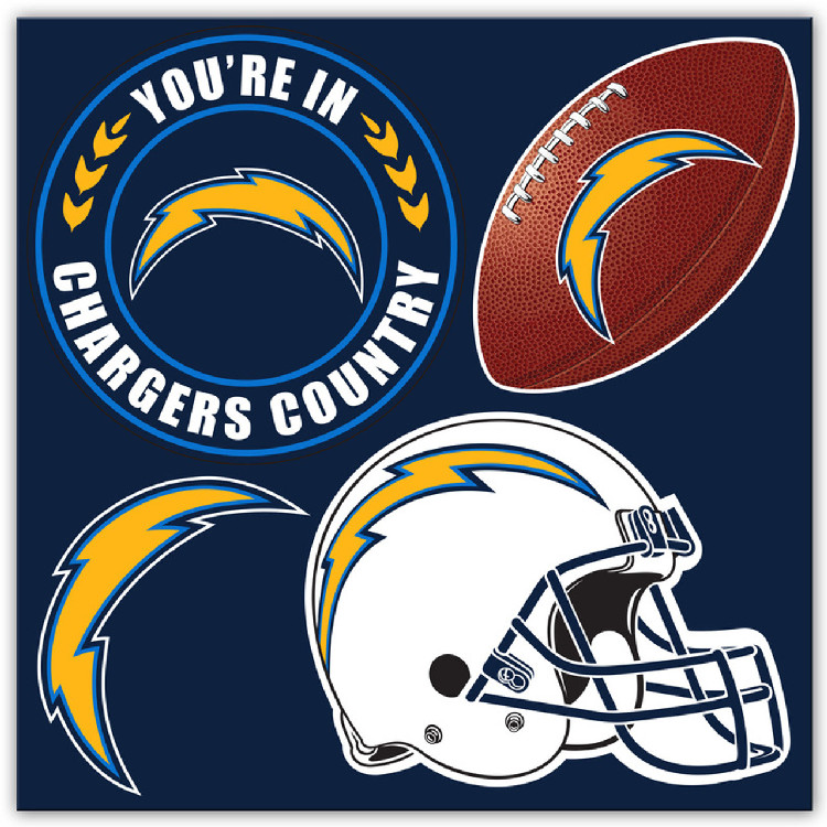 Los Angeles Chargers Magnet Kit 4 Piece CO