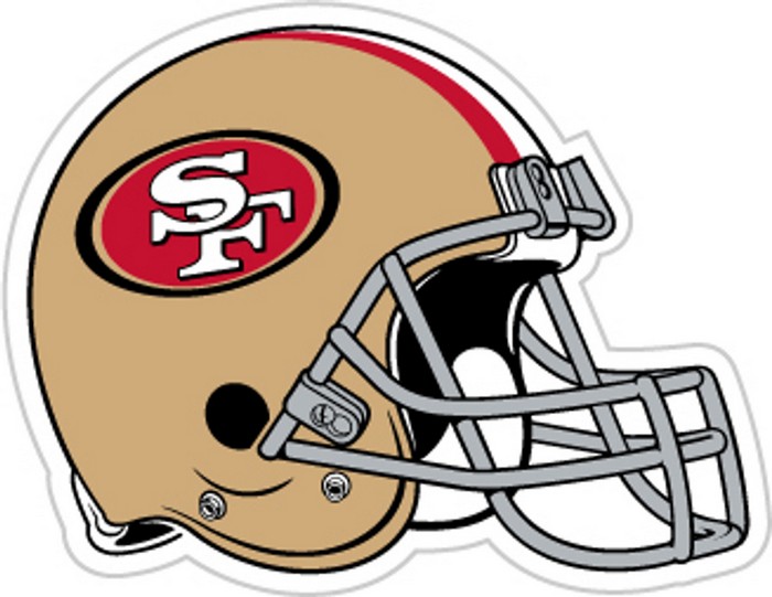 San Francisco 49ers Magnet Car Style 12 Inch Helmet Design CO