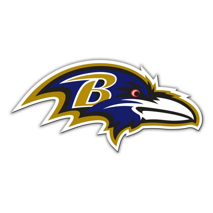 Baltimore Ravens Magnet Car Style 12 Inch Right Logo Design CO