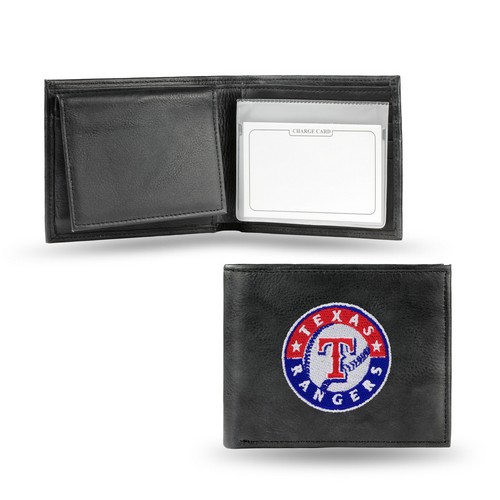 Rico Industries Texas Rangers Embroidered Leather Billfold -