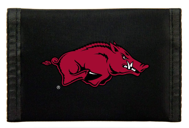 Arkansas Razorbacks Nylon Trifold Wallet