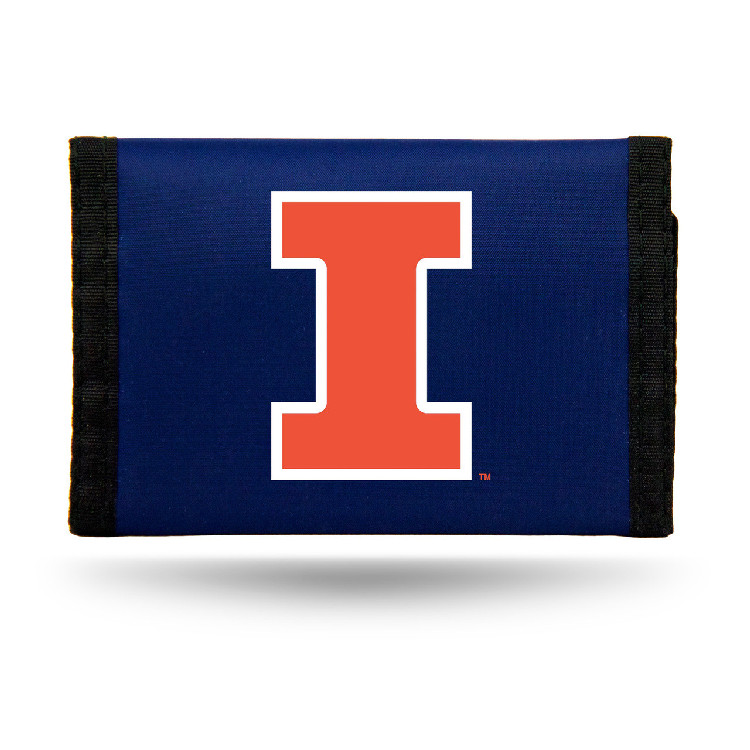 Illinois Fighting Illini Wallet Nylon Trifold