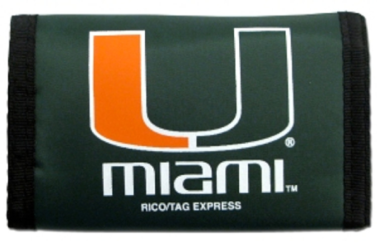 Miami Hurricanes Wallet Nylon Trifold