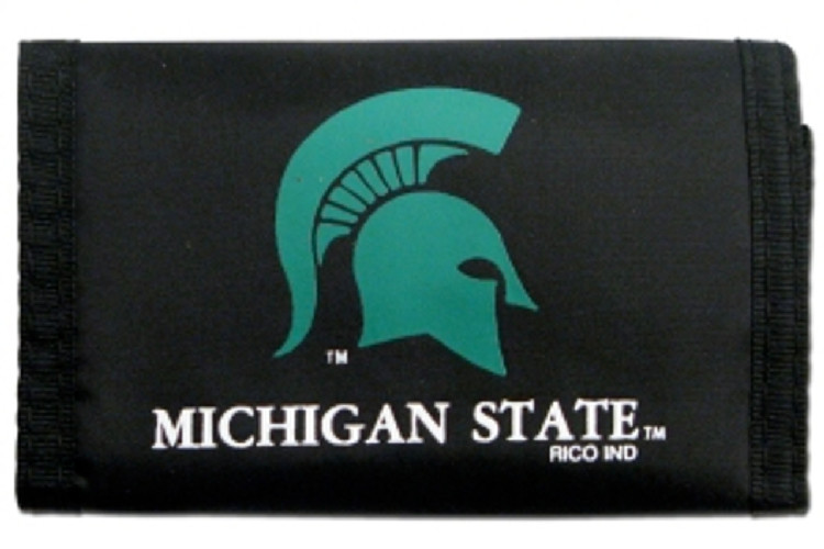 Michigan State Spartans Wallet Nylon Trifold