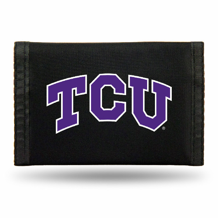 TCU Horned Frogs Wallet Nylon Trifold