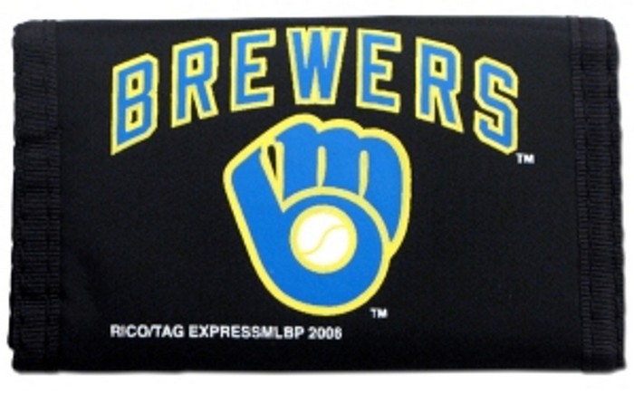 Milwaukee Brewers Nylon Trifold Wallet