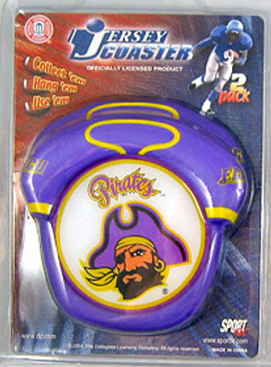 East Carolina Pirates Coaster Set Jersey Style CO