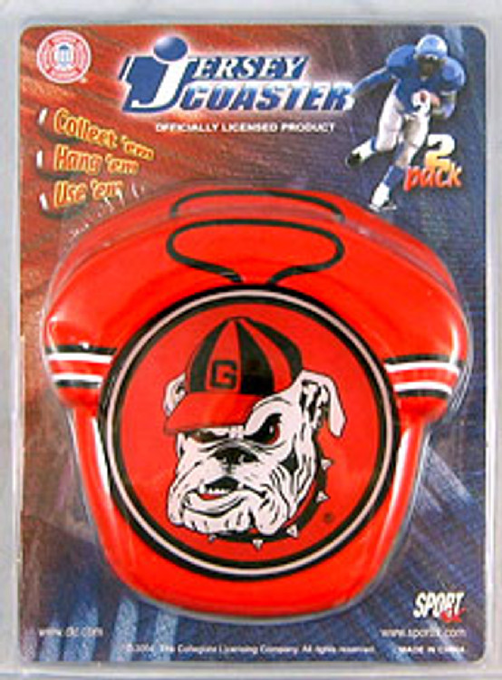 Georgia Bulldogs Coaster Set Jersey Style CO